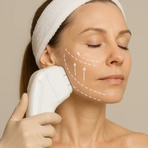Woman having HI-FU to reduce wrinkles call LA LIPO Farnborough Now!